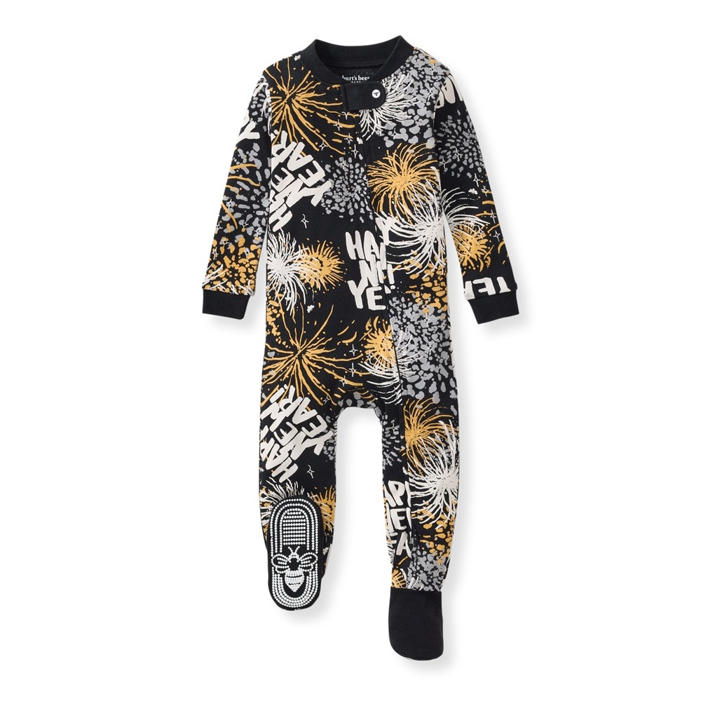 Happy New Year! 🎆 NWT one piece zipper footie pajamas